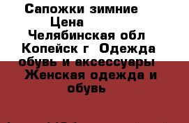 Сапожки зимние.  › Цена ­ 2 500 - Челябинская обл., Копейск г. Одежда, обувь и аксессуары » Женская одежда и обувь   